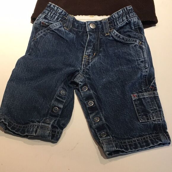 Timberland Sweatshirt & Baby Gap Pants 3-6 Months - Picture 5 of 11